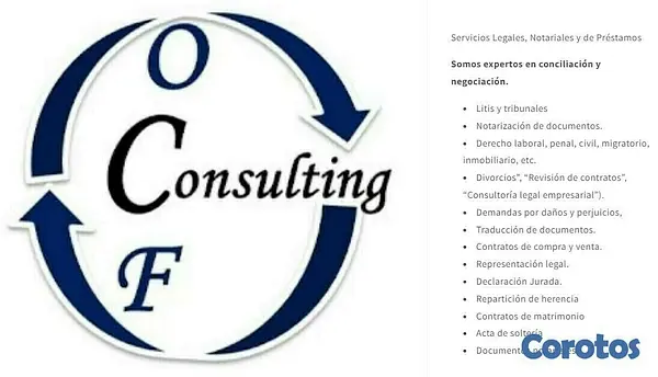 servicios profesionales - Abogado, Asuntos Legales