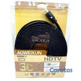accesorios para electronica - Cable HDMI plano de 10 metros full HD 1080P
 4