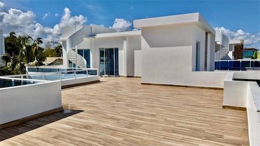 casas vacacionales y villas - Villa de ensueño en sosua residencial con playa y diferentes áreas recreativas 3
