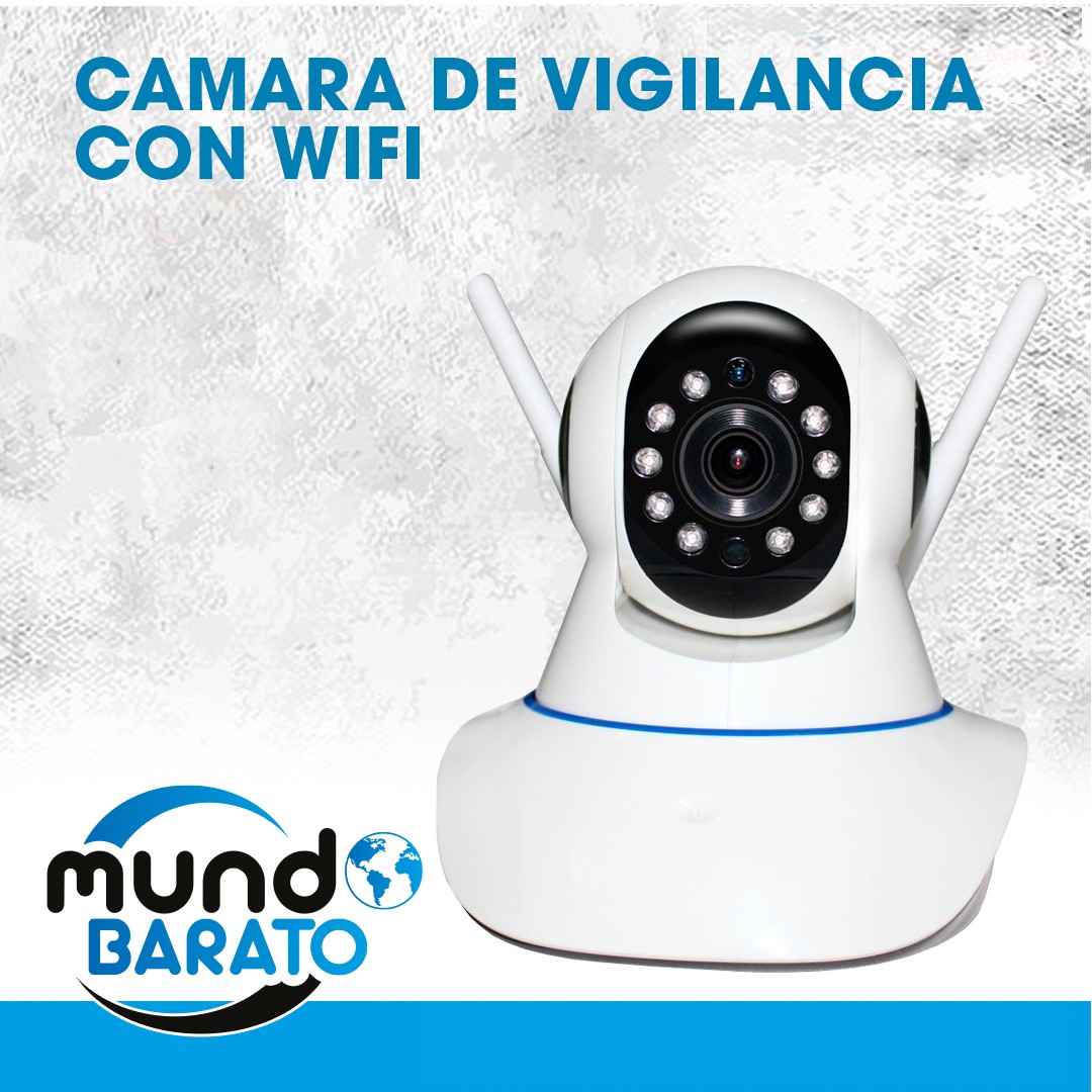 camaras y audio - Camara de Seguridad IP Wifi 2 Antenas Ver desde Celular Vigilancia Audio Altavoz 0