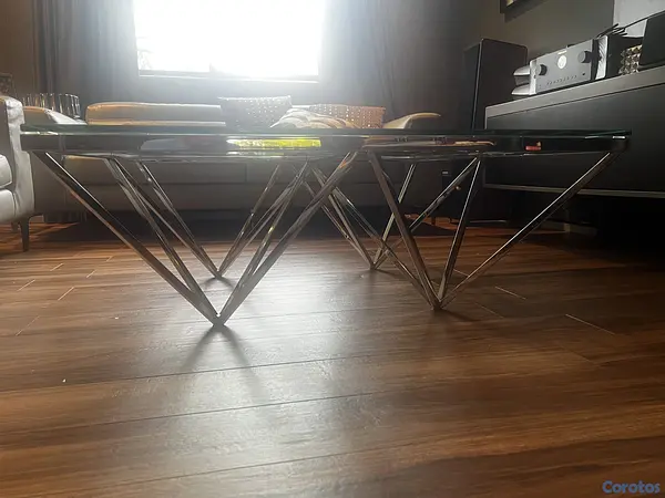 muebles y colchones - set de mesa de centro y lateral  2