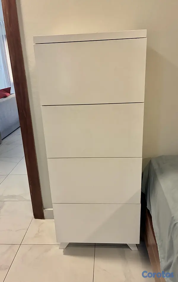muebles y colchones - Gavetero alto IKEA blanco de 4 gavetas 4
