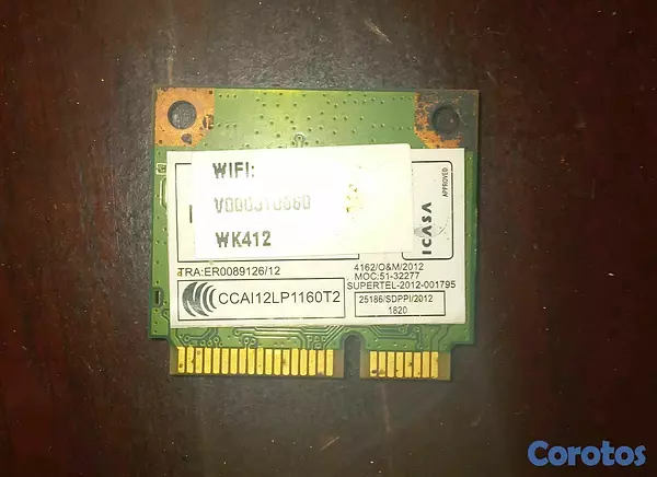 computadoras y laptops - Tarjeta Wi-Fi Qualcomm Atheros QCWB335 para laptop – Wi-Fi + Bluetooth 4