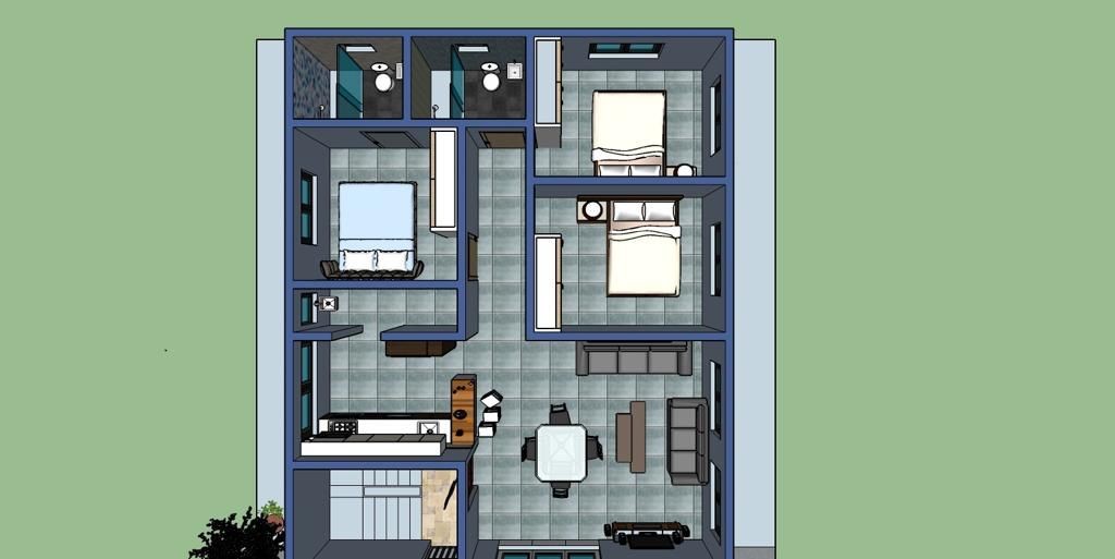 apartamentos - Apartamento nuevo en Carretera Hato Nuevo Los Alcarrizos,3 hab. precio 3,250,000 2