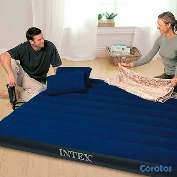 muebles y colchones - Colchon inflable intex de 60 pulgadas, bomba y colchon  (OFERTA) 2