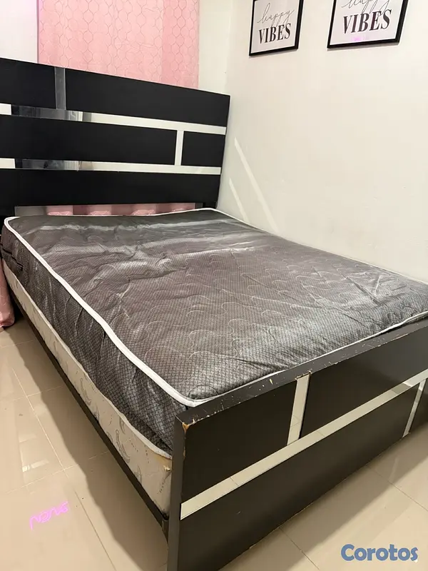muebles y colchones - Cama Queen Size, con todo y colchón. 3