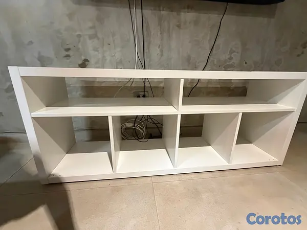 muebles y colchones - Mueble televisión Kallax blanco  5