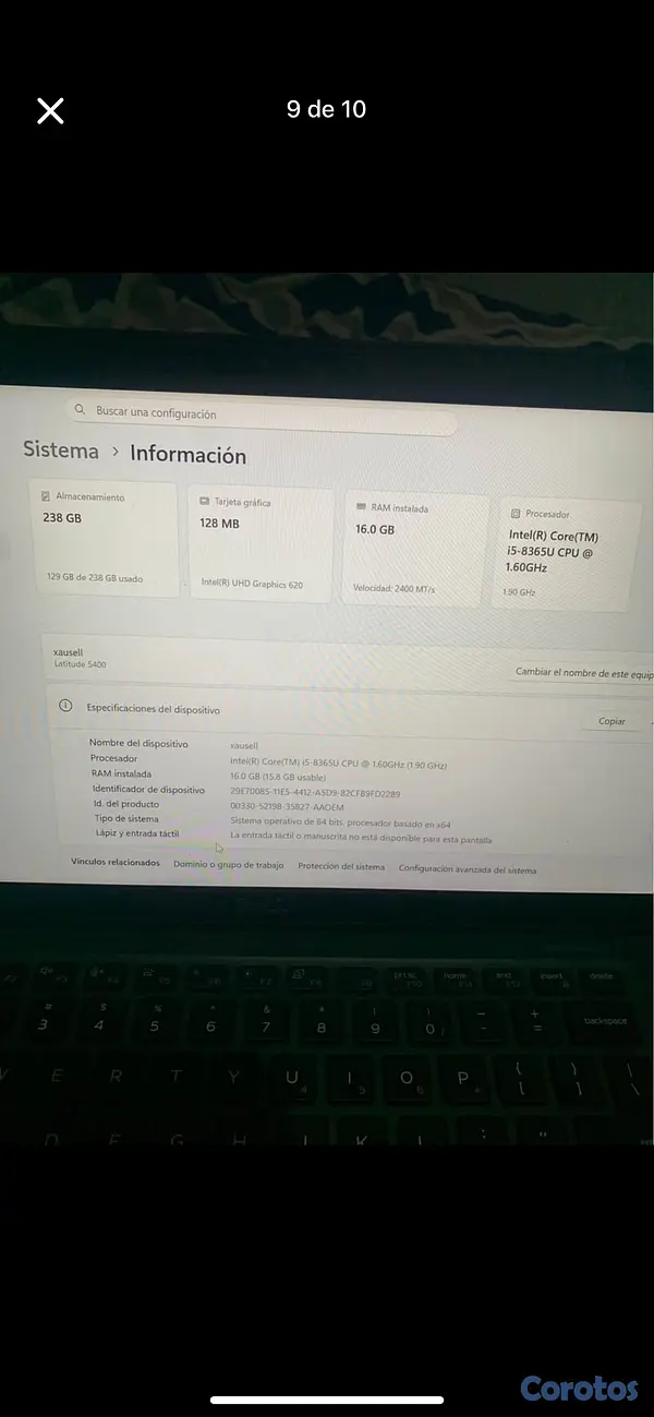 computadoras y laptops - Laptop Del latitudes5400 prácticamente nueva negociable‼️ 6