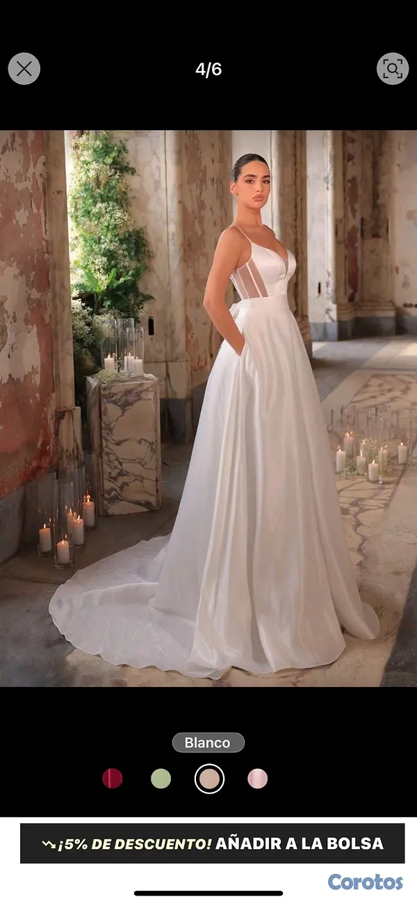 ropa para mujer - Vestido de novia con todos los accesorios 3