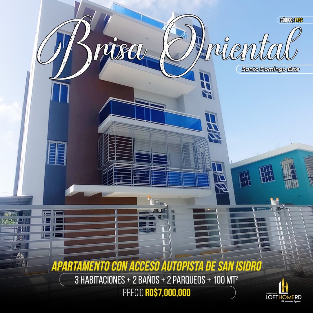 apartamentos - Apartamento en la autopista de san Isidro brisa oriental 