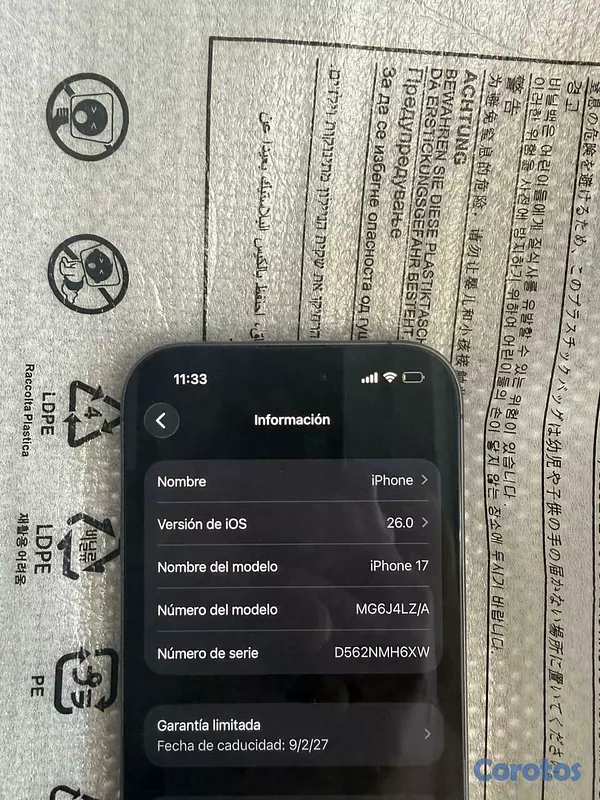 celulares y tabletas - Iphone 17 normal 6
