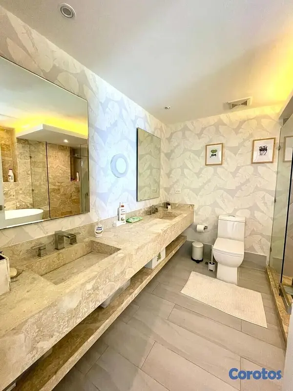 apartamentos - Exclusivo apartamento primera línea de playa privada y finamente amueblado.   5