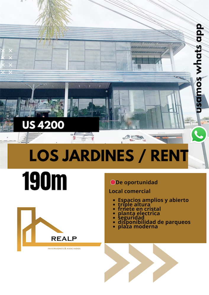 oficinas y locales comerciales - Local amplio en los jardines 0