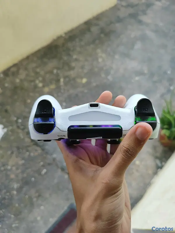 consolas y videojuegos - OFERTA Controlador inalámbrico iluminado GamingBoy para PS4/PC, Moviles Blanco 2