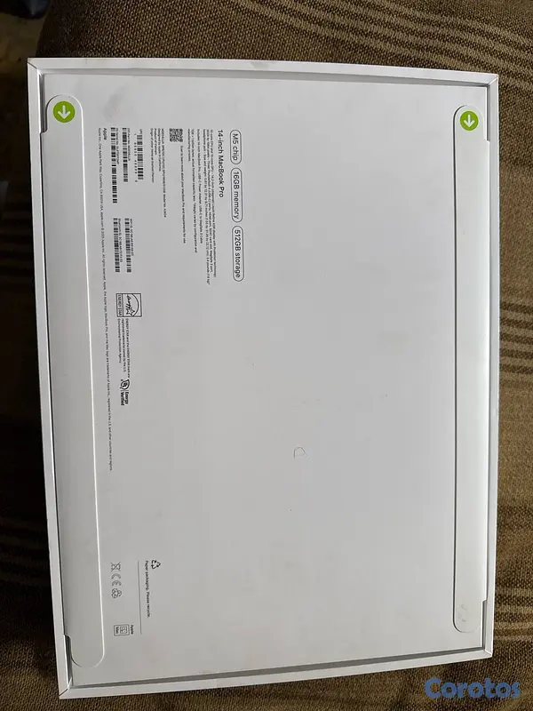 computadoras y laptops - M5 chip
16GB memory
14-inch MacBook Pro
512GB storage 2