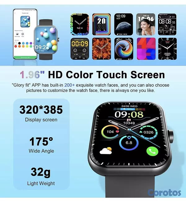 otros electronicos - Smart watches color negro  6