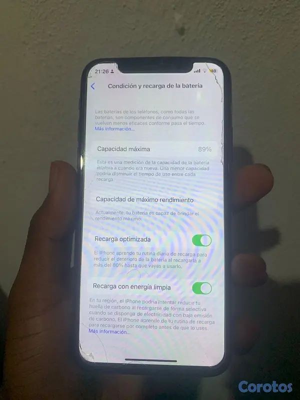 celulares y tabletas - IPhone “X” 📲
GB: 256  8