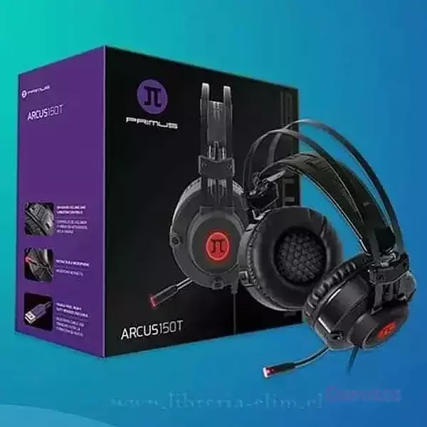 camaras y audio - AUDIFONO CON MICROFONO PRIMUS ARCUS 150T, GAMING, SONIDO 7.1, BANDA AJUSTABLE  1