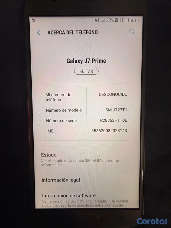celulares y tabletas - Samsung galaxy J7 prime dorado 16 GB desbloqueado  6