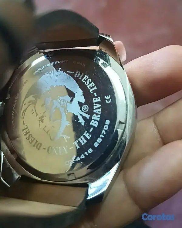joyas, relojes y accesorios - Reloj Diesel correa en cuero y caja en  Acero Inox 3