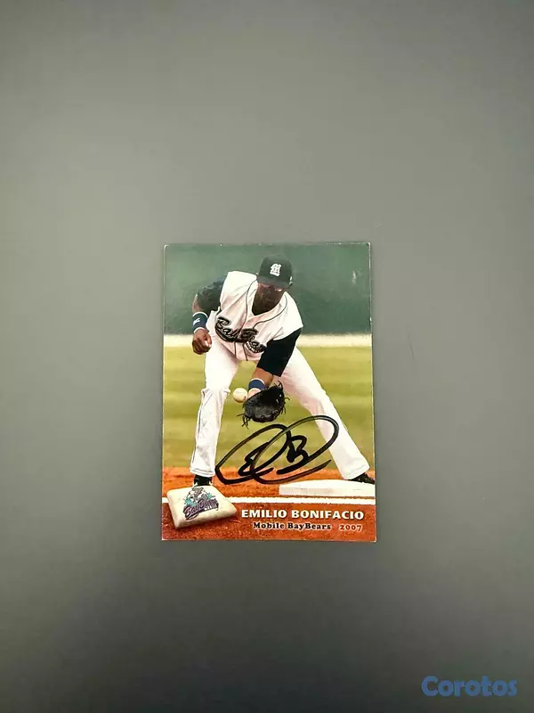 Artículos Deportivos - Emilio Bonifacio-Tarjeta de Prospecto Autografiada 2