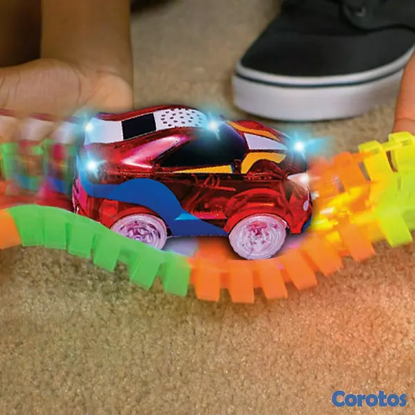 juguetes - PISTA FLEXIBLE CON CONTROL REMOTO  4