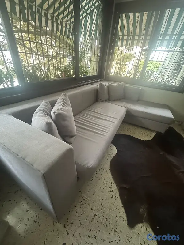 muebles y colchones - mueble seccional con sus cojines  2