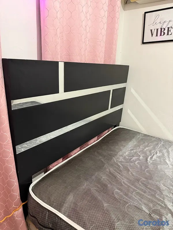muebles y colchones - Cama Queen Size, con todo y colchón. 5