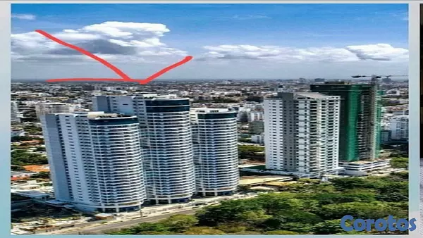 apartamentos - Apartamento Torre Mar Azul Piso 15 Av, Anacaona 9