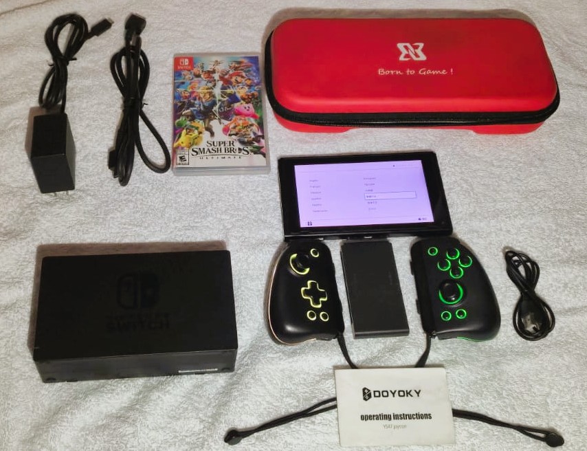 consolas y videojuegos - Nintendo Switch+Smash Ultimate+JoyCons Anti-Drift 1