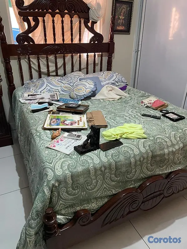 muebles y colchones - Juego de Habitación en Caoba 5 Piezas 5