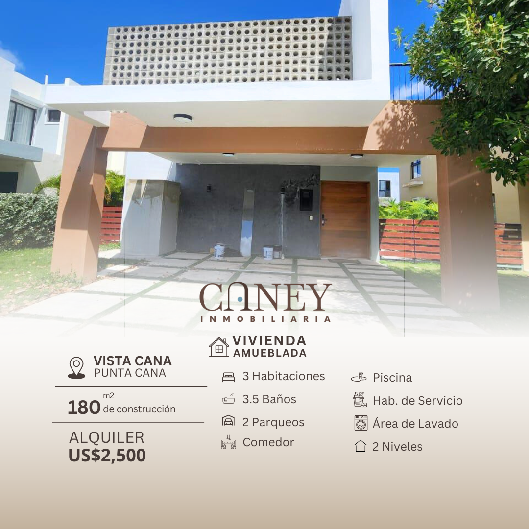 casas - Villa Punta Cana Vista Cana Amueblada 0