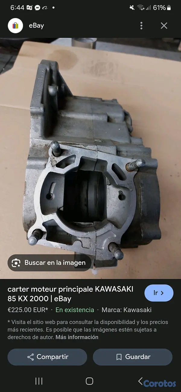 motores y pasolas - Cross kawazaky, se vende  6