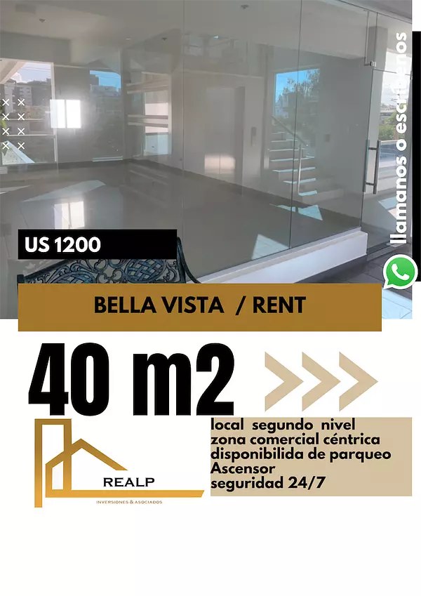 oficinas y locales comerciales - Local en plaza moderna bella vista 1