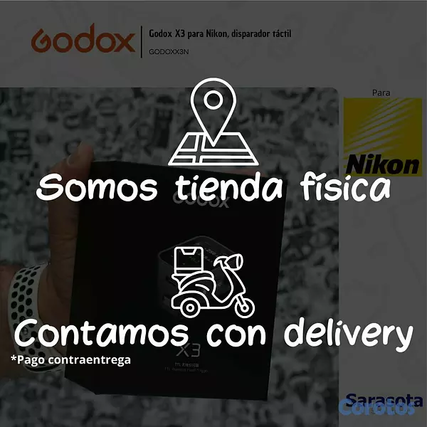 accesorios para electronica - Godox Disparador X3 N Nikon 3