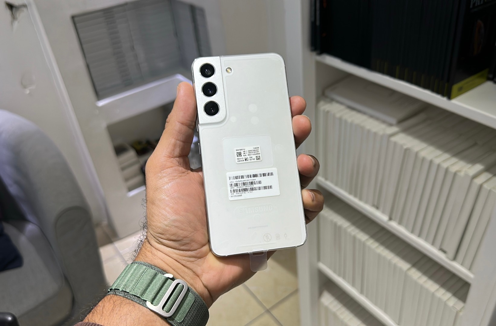 celulares y tabletas - Vendo Samsung Galaxy S22 128GB Blanco Nuevo, Desbloqueado, Garantía $ 25,300 NEG 0