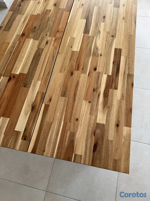 muebles y colchones - MESA SKOGSTA COMO NUEVA 3