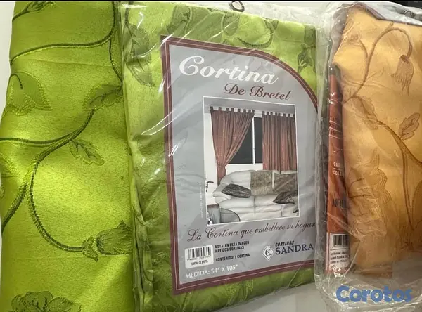 decoración y accesorios - Set de Cortinas en tela, nuevas  3
