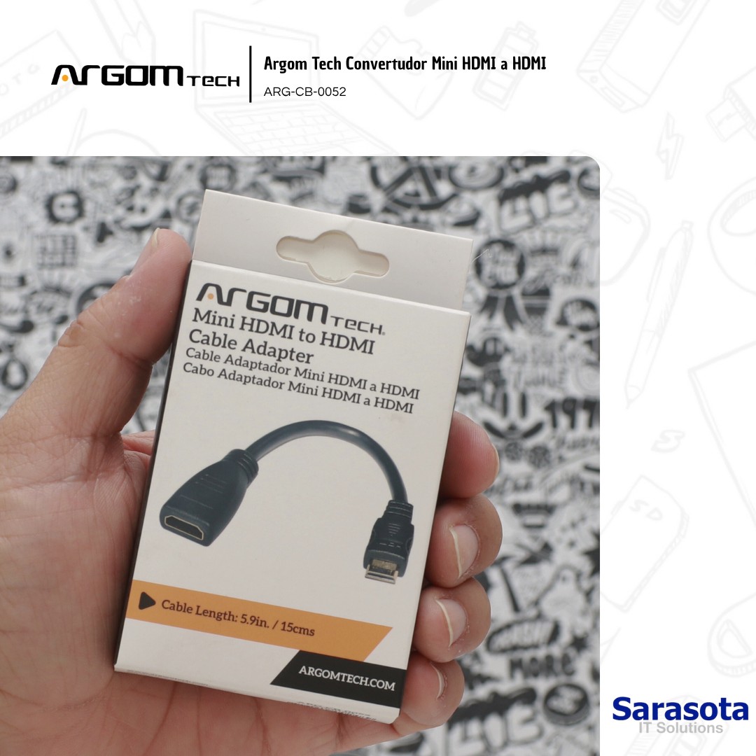 accesorios para electronica - Argom Tech Mini HDMI a HDMI hembra 0