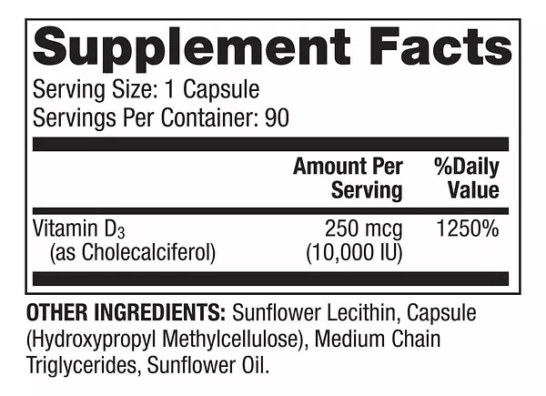Salud y Equipamiento Médico - Vitamina D3 10000iu Dr. Mercola 2