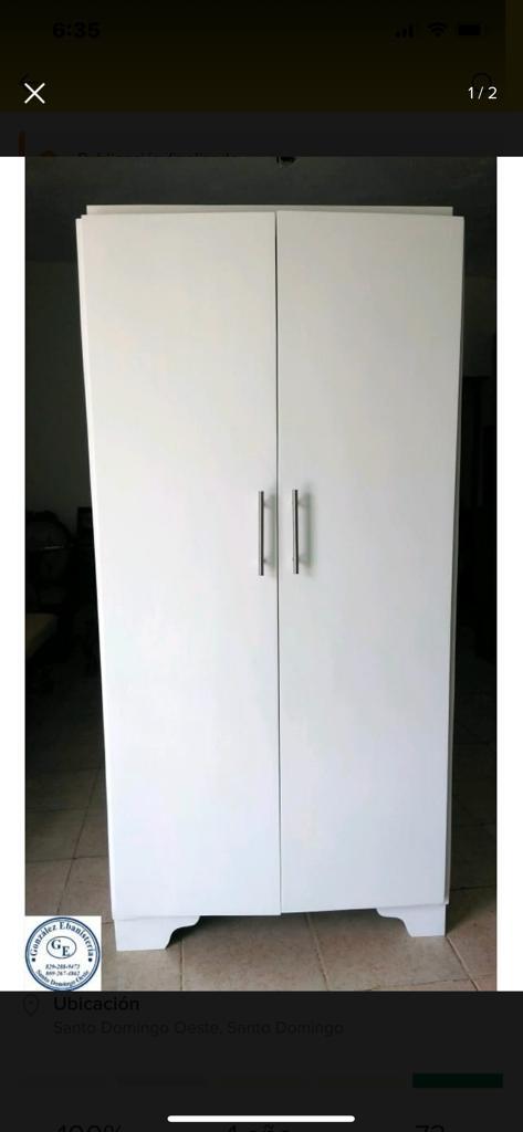 muebles y colchones - Armario pequeño blanco 