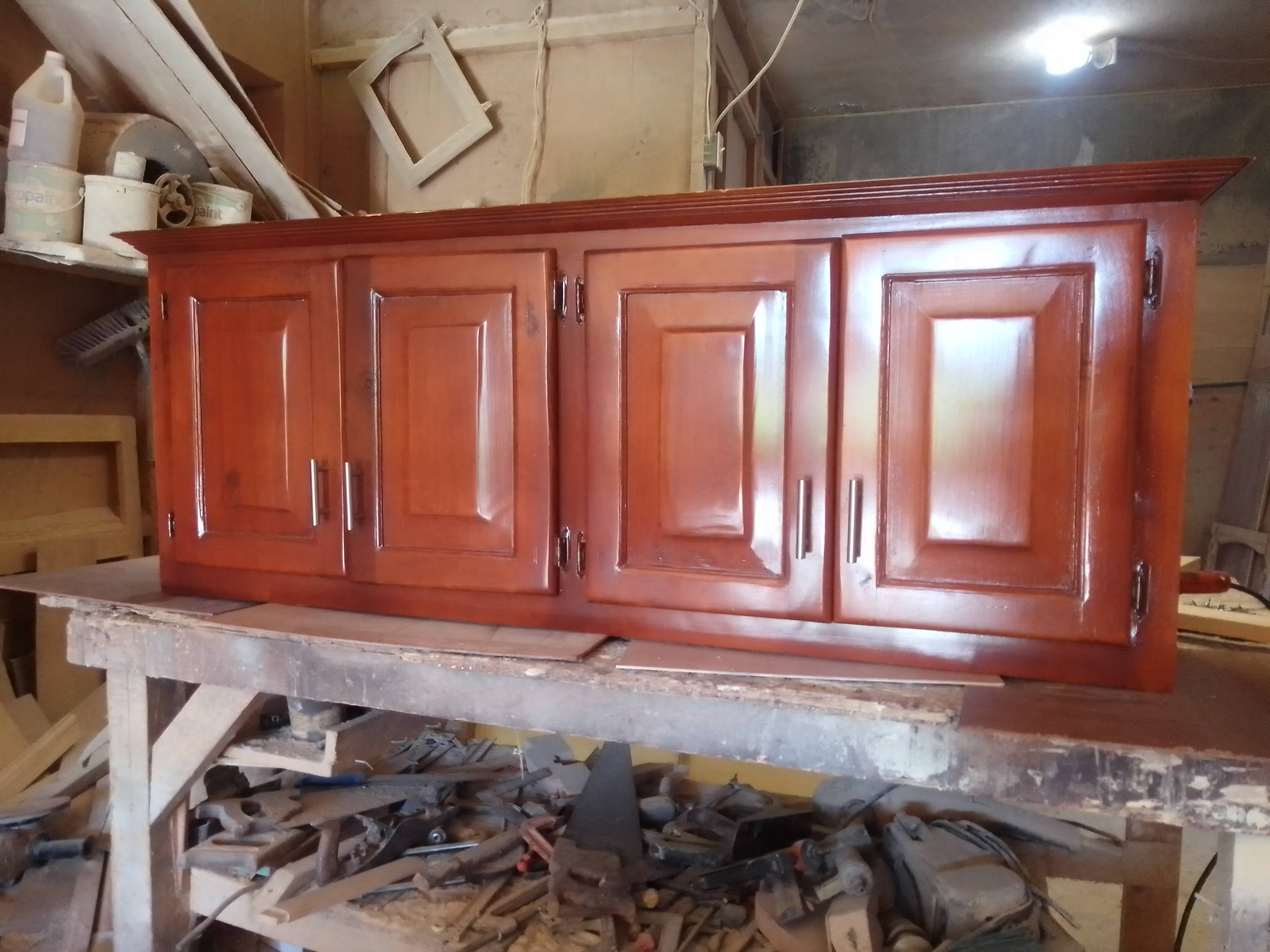 muebles y colchones - Gabinete para cocina en madera (No coge carcoma)  1