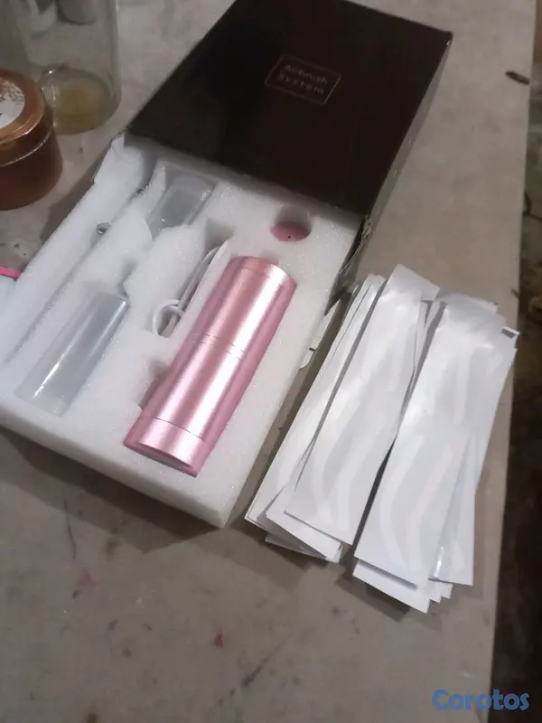 salud y belleza - aerógrafo nuevo de caja y 12 plantillas 2