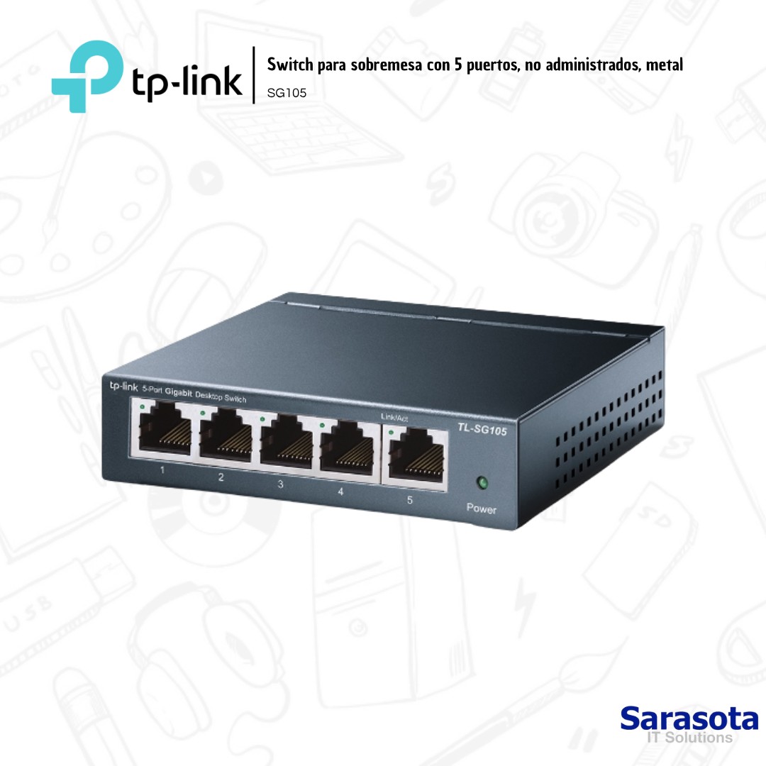 accesorios para electronica -  Tp-Link Switch Gigabit 5 puertos SG105 1