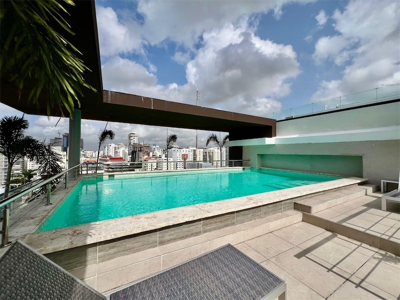 apartamentos - Apartamento con línea blanca en alquiler ubicado en Piantini de 2 habitaciones 