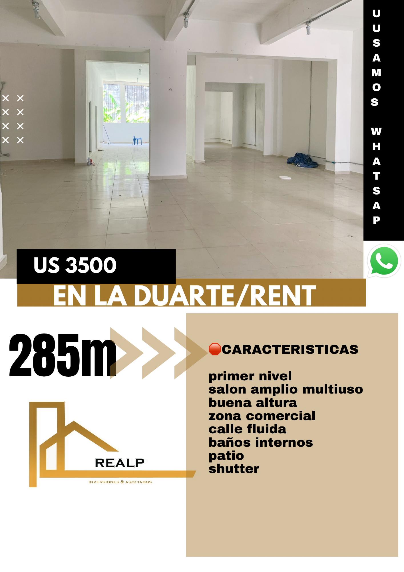 oficinas y locales comerciales - Local en la Duarte Primer nivel