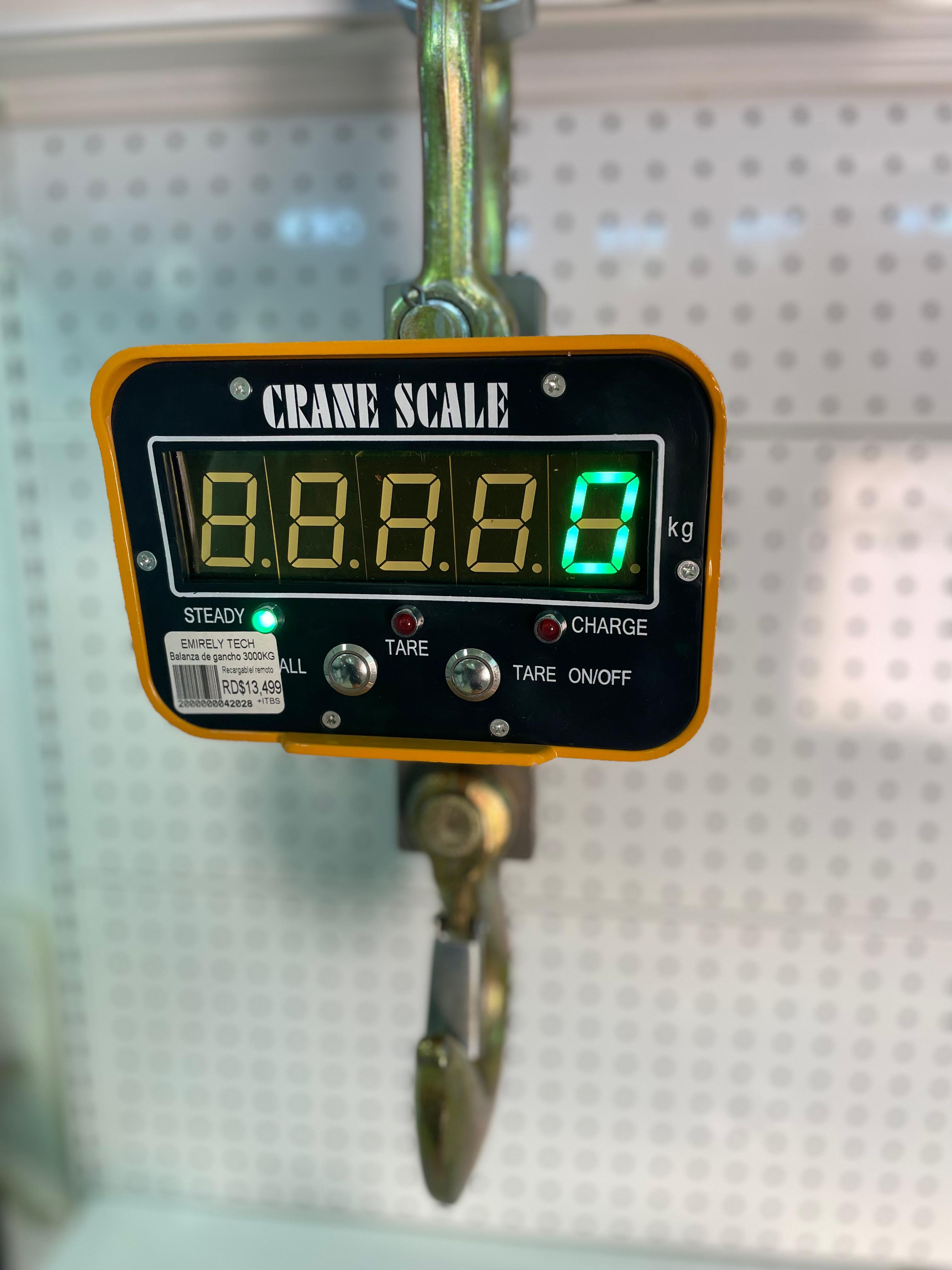 equipos profesionales - Balanza Digital Escala 3000Kg Peso gancho colgante 2