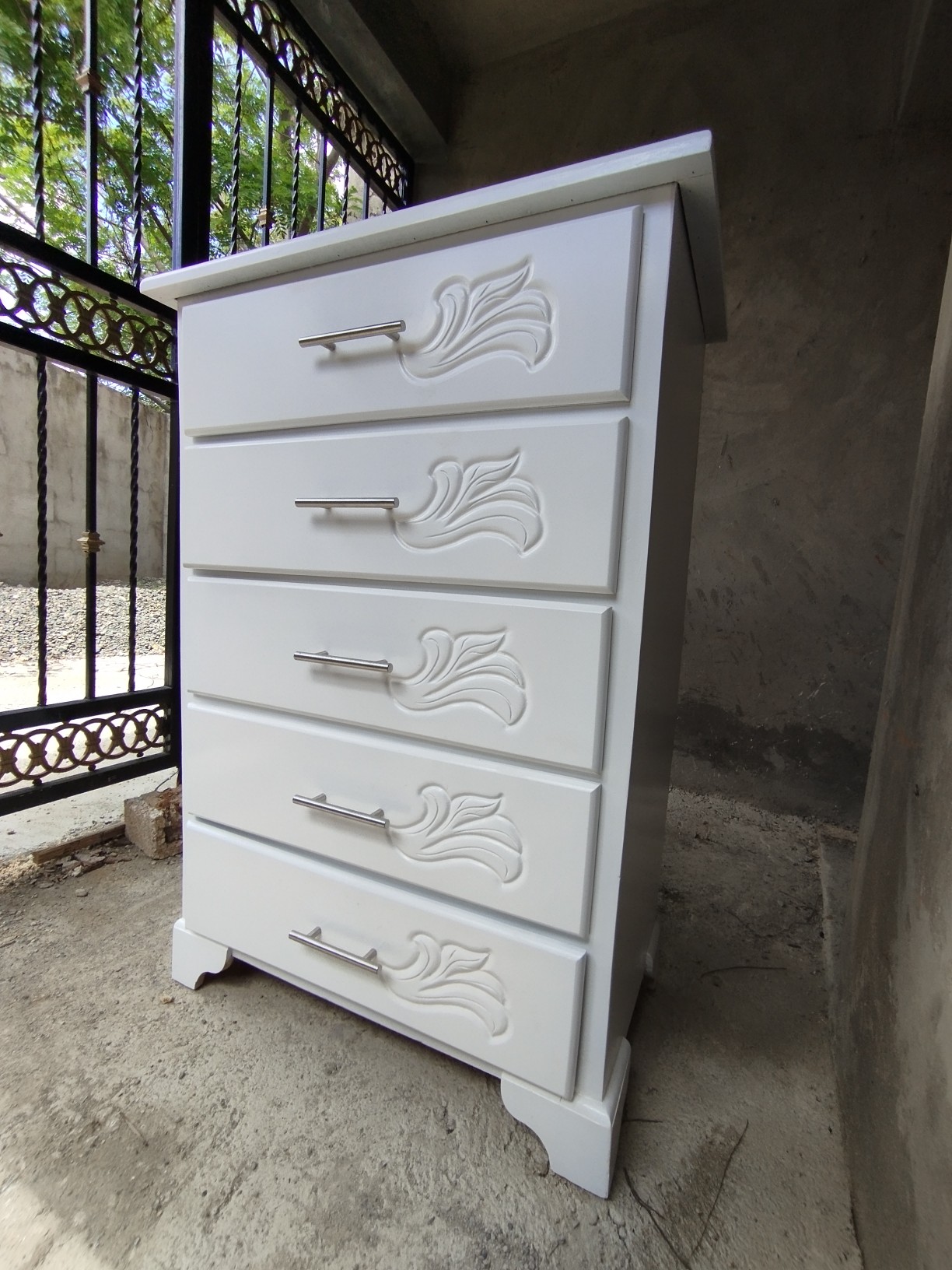 muebles y colchones - Biuro de cinco color blanco  0