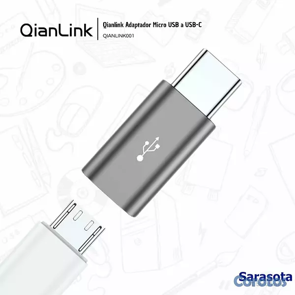 accesorios para electronica - Qianlink Adaptador Micro USB a USB-C 2