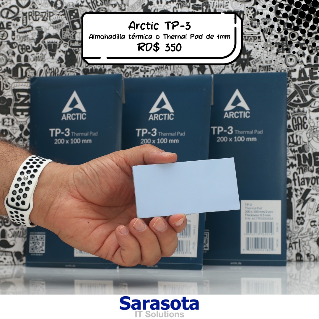 computadoras y laptops - Thermal Pad Arctic TP-3 de 1mm en 350 0